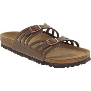 BIRKENSTOCK Women’s Granada Sandal, Mocha Birkibuc, Size 40 (US 9)